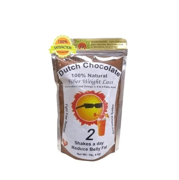 Dutch Chocolate Fiber Weightloss Belly Fat Reducer Package 1LB